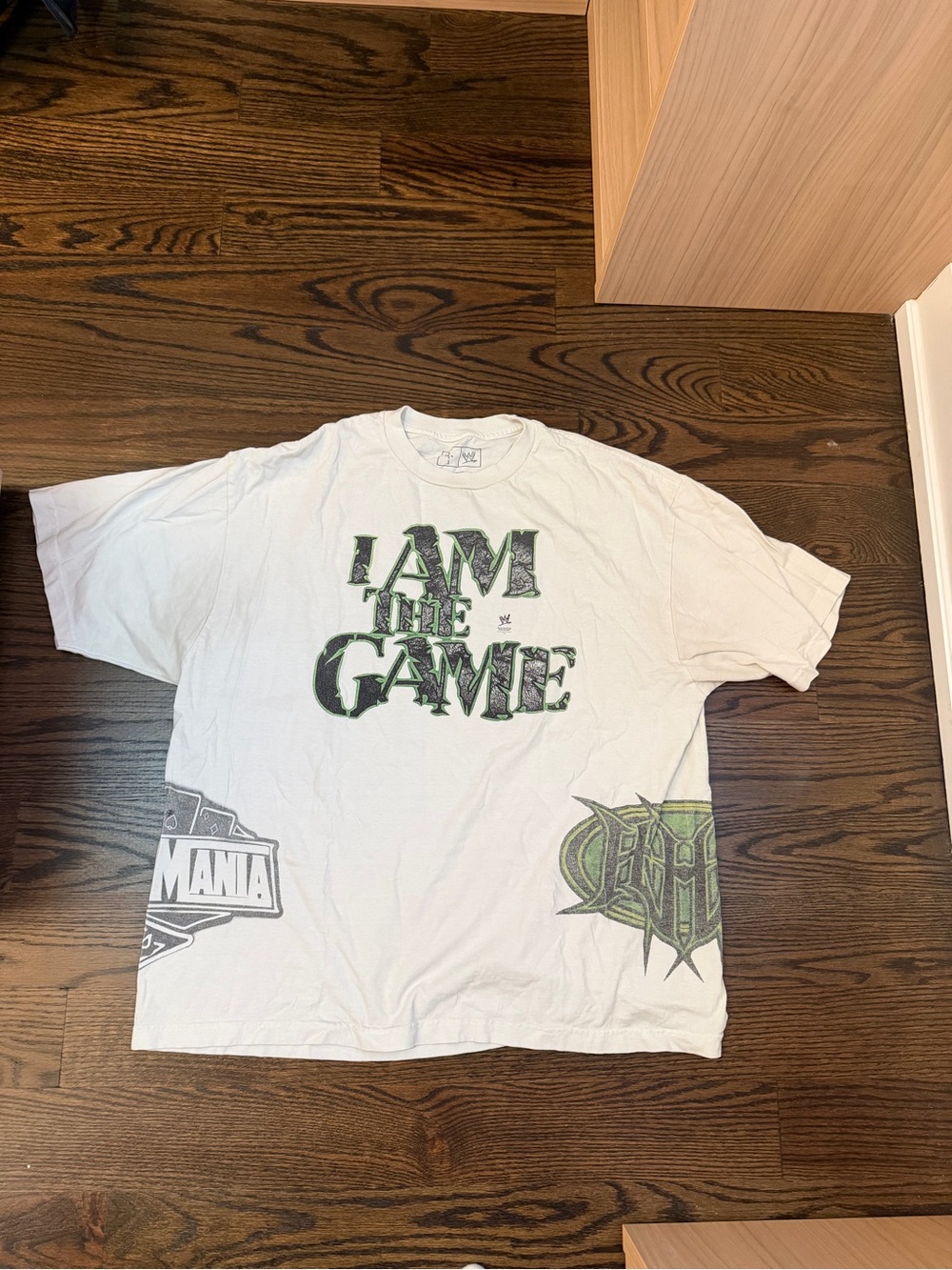 Cactus Jack Wrestlemania I Am The Game White Graphic Tee